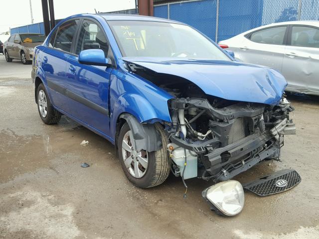 KNADE223096466282 - 2009 KIA RIO BASE BLUE photo 1