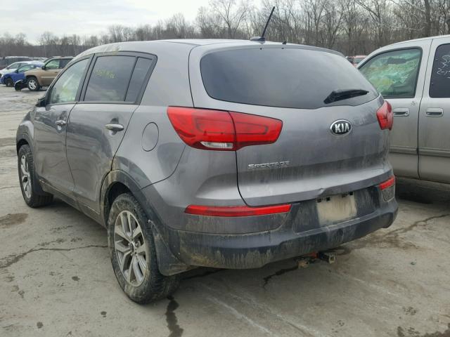 KNDPB3AC1E7578528 - 2014 KIA SPORTAGE B GRAY photo 3