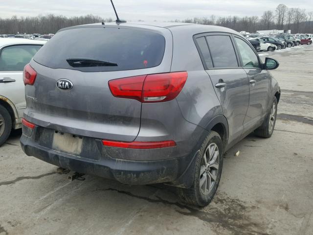 KNDPB3AC1E7578528 - 2014 KIA SPORTAGE B GRAY photo 4