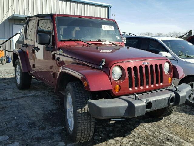 1J8GA59197L217200 - 2007 JEEP WRANGLER S 勃艮第红 照片 1