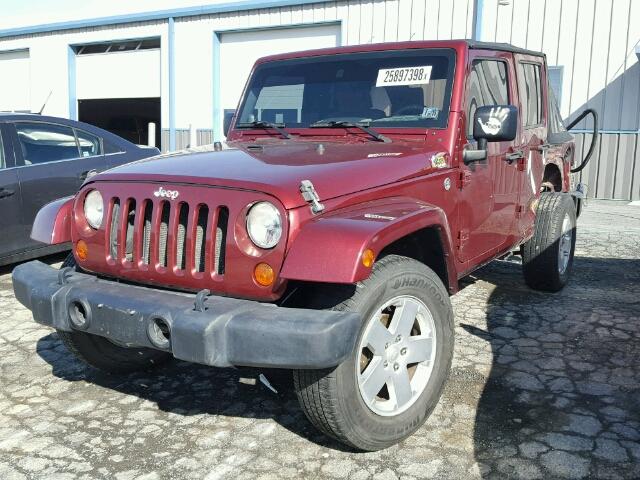 1J8GA59197L217200 - 2007 JEEP WRANGLER S 勃艮第红 照片 2