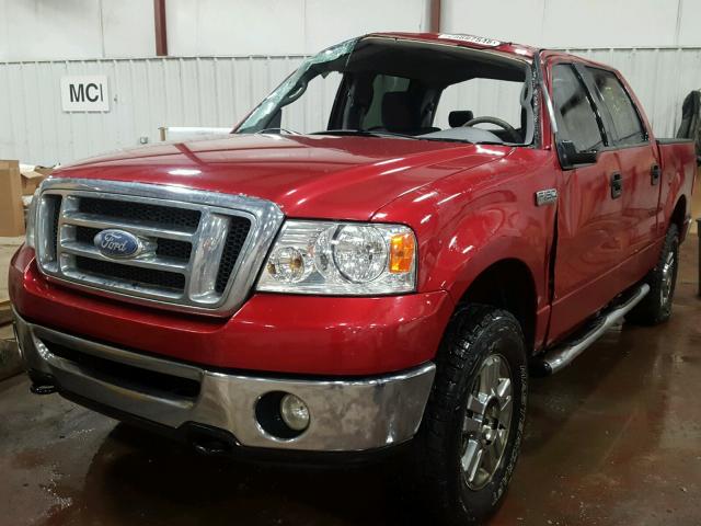 1FTPW14V87FA85699 - 2007 FORD F150 SUPER MAROON photo 2