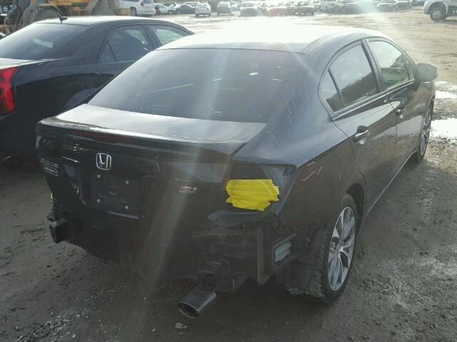 2HGFB6E50CH705426 - 2012 HONDA CIVIC SI BLACK photo 4