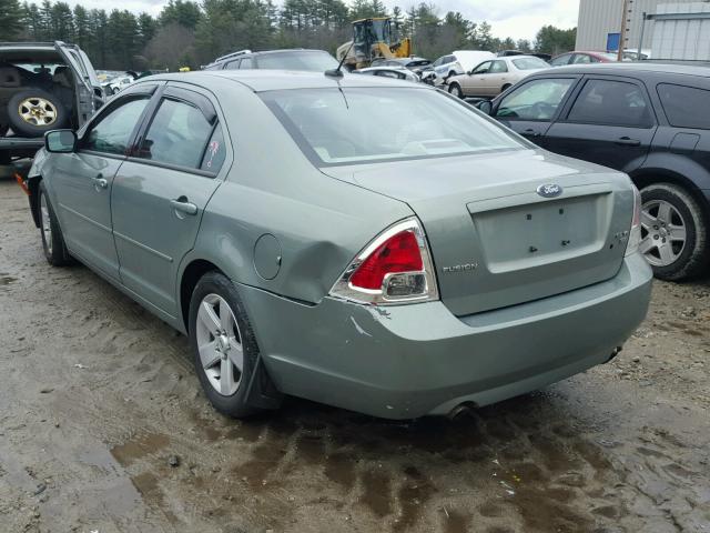 3FAHP01158R174010 - 2008 FORD FUSION SE GREEN photo 3