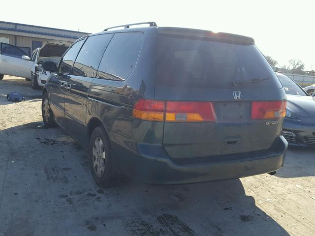 2HKRL18073H503735 - 2003 HONDA ODYSSEY EX GREEN photo 3