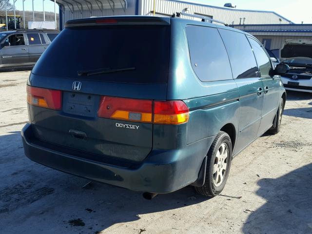 2HKRL18073H503735 - 2003 HONDA ODYSSEY EX GREEN photo 4