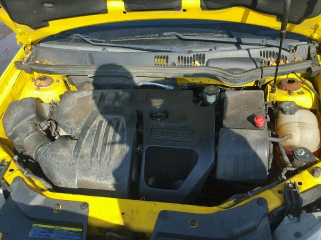 1G1AK15F367874109 - 2006 CHEVROLET COBALT LS YELLOW photo 7