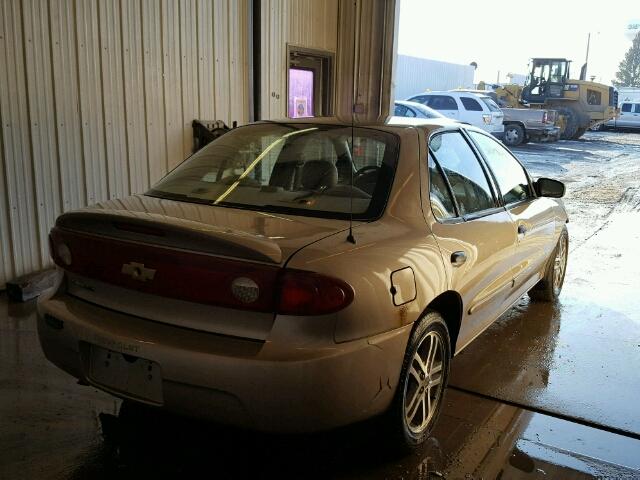 1G1JC52F047139478 - 2004 CHEVROLET CAVALIER TAN photo 4