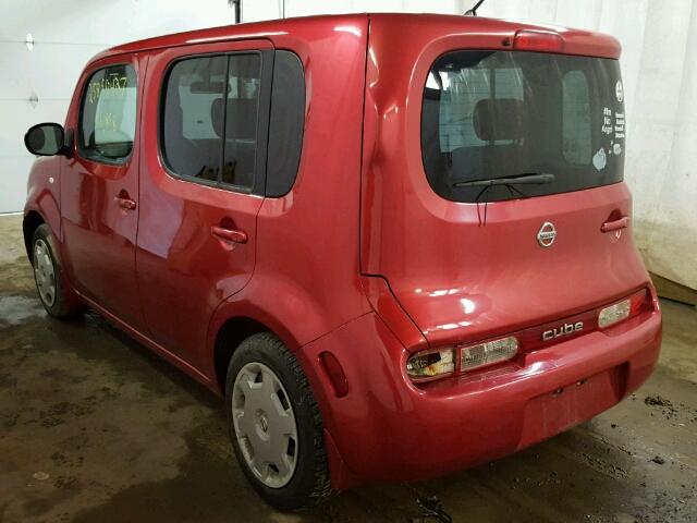 JN8AZ28R69T127070 - 2009 NISSAN CUBE BASE RED photo 3