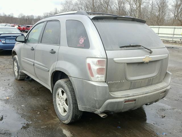 2CNDL13F456133305 - 2005 CHEVROLET EQUINOX LS GRAY photo 3