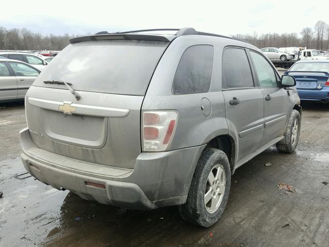 2CNDL13F456133305 - 2005 CHEVROLET EQUINOX LS GRAY photo 4