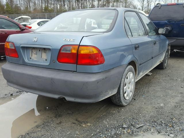 1HGEJ6676YL036572 - 2000 HONDA CIVIC LX BLUE photo 4