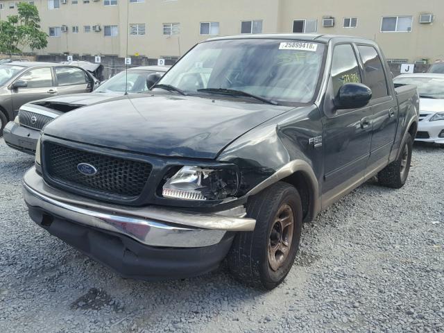 1FTRW07L61KB32210 - 2001 FORD F150 SUPER GREEN photo 2