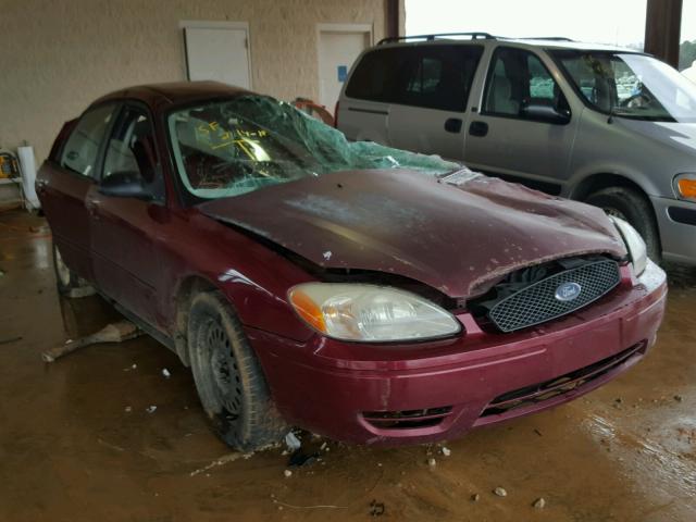 1FAFP53285A139400 - 2005 FORD TAURUS SE MAROON photo 1