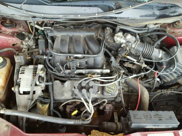 1FAFP53285A139400 - 2005 FORD TAURUS SE MAROON photo 7