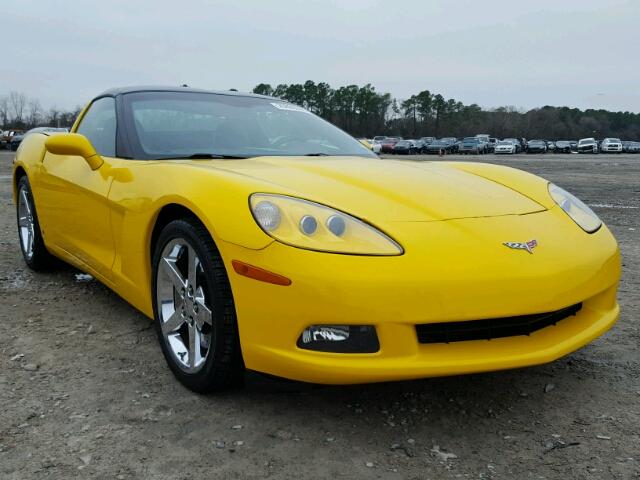 1G1YY26UX75124008 - 2007 CHEVROLET CORVETTE YELLOW photo 1