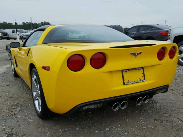 1G1YY26UX75124008 - 2007 CHEVROLET CORVETTE YELLOW photo 3