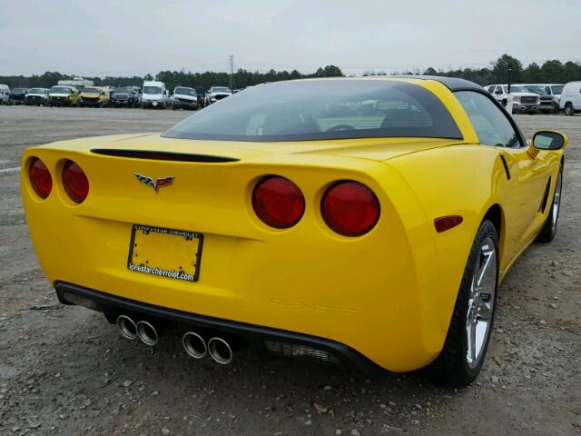 1G1YY26UX75124008 - 2007 CHEVROLET CORVETTE YELLOW photo 4