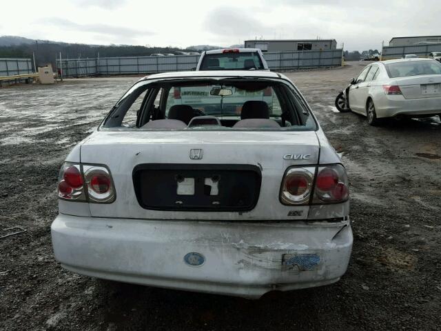 1HGEJ6620TL001040 - 1996 HONDA CIVIC DX WHITE photo 9