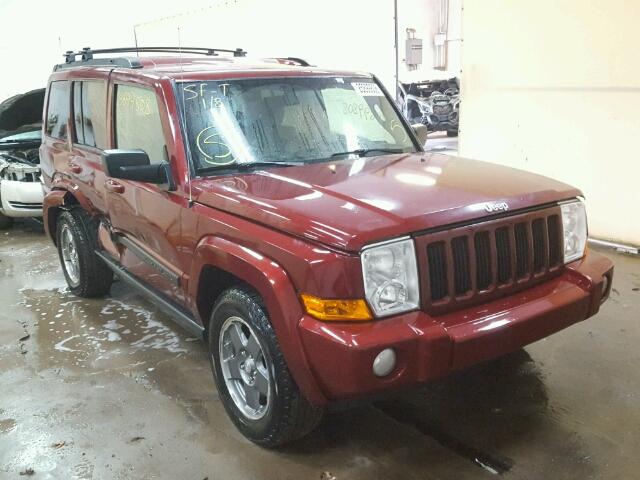 1J8HG48K37C634092 - 2007 JEEP COMMANDER MAROON photo 1