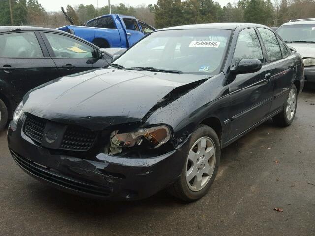 3N1CB51D06L556488 - 2006 NISSAN SENTRA 1.8 BLACK photo 2