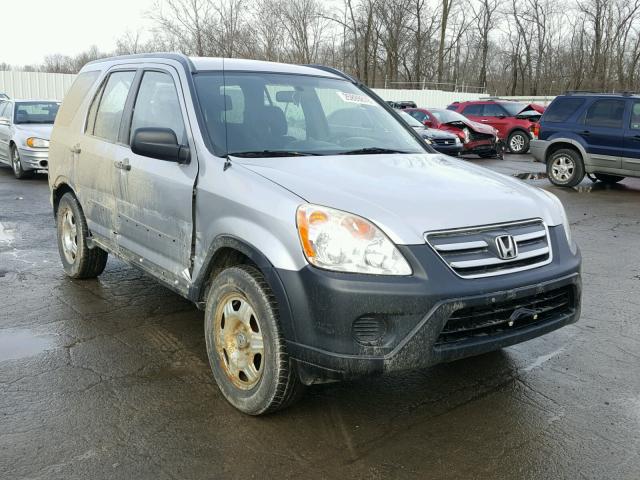 JHLRD78505C004630 - 2005 HONDA CR-V LX SILVER photo 1