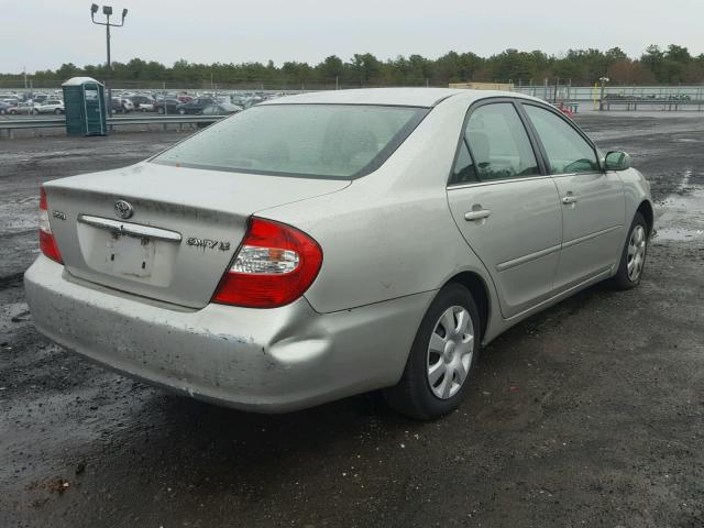 4T1BE32KX2U108143 - 2002 TOYOTA CAMRY LE SILVER photo 4