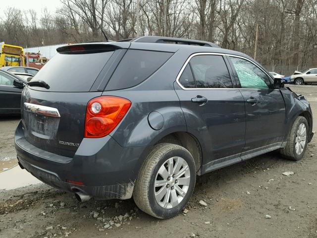 2CNFLEEY6A6365252 - 2010 CHEVROLET EQUINOX LT BLUE photo 4