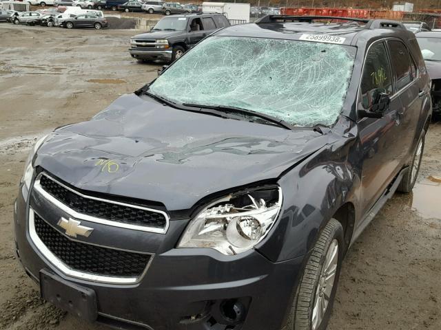 2CNFLEEY6A6365252 - 2010 CHEVROLET EQUINOX LT BLUE photo 9