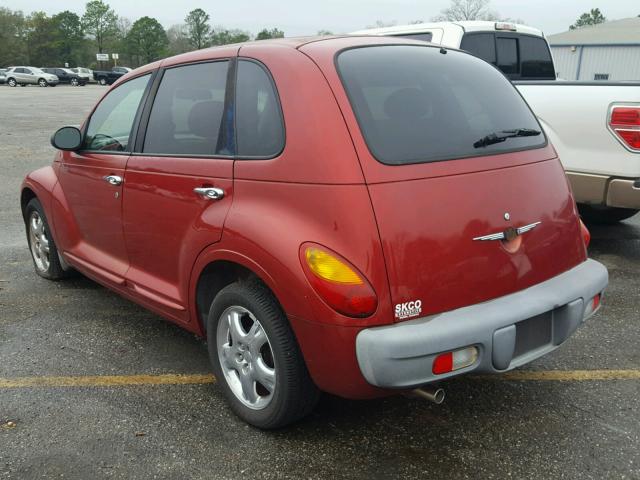 3C8FY4BB81T513671 - 2001 CHRYSLER PT CRUISER RED photo 3