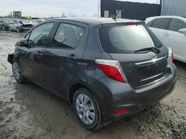 VNKKTUD32EA012784 - 2014 TOYOTA YARIS BLACK photo 3