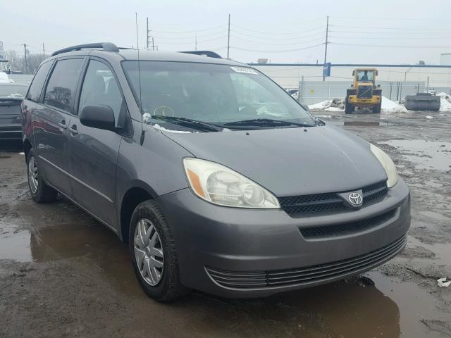 5TDZA23C35S281589 - 2005 TOYOTA SIENNA CE GRAY photo 1