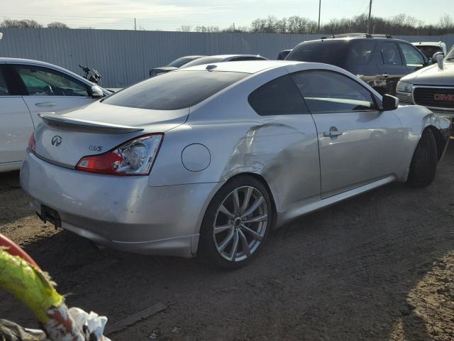 JNKCV64E48M121723 - 2008 INFINITI G37 BASE SILVER photo 4