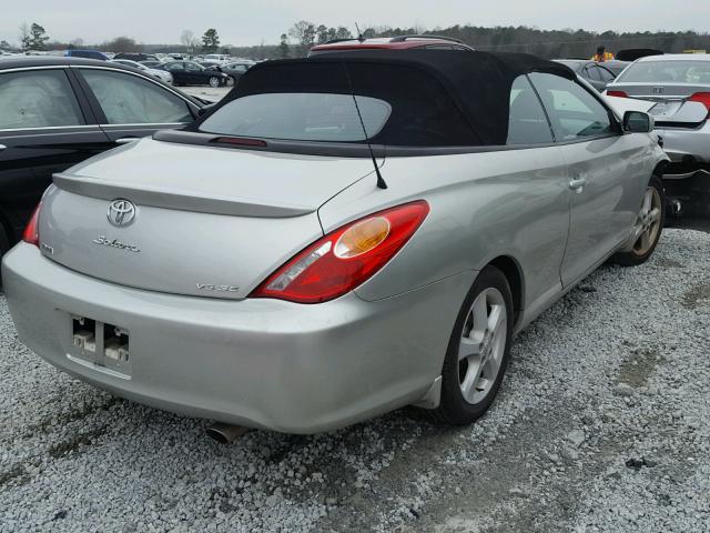 4T1FA38P44U031899 - 2004 TOYOTA CAMRY SOLA SILVER photo 4