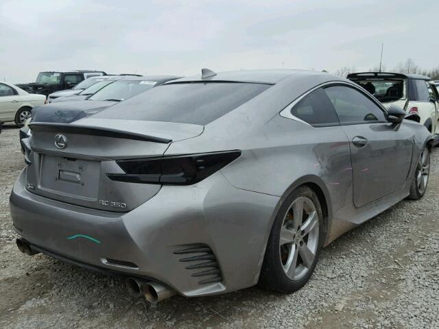 JTHHE5BCXF5007444 - 2015 LEXUS RC 350 GRAY photo 4