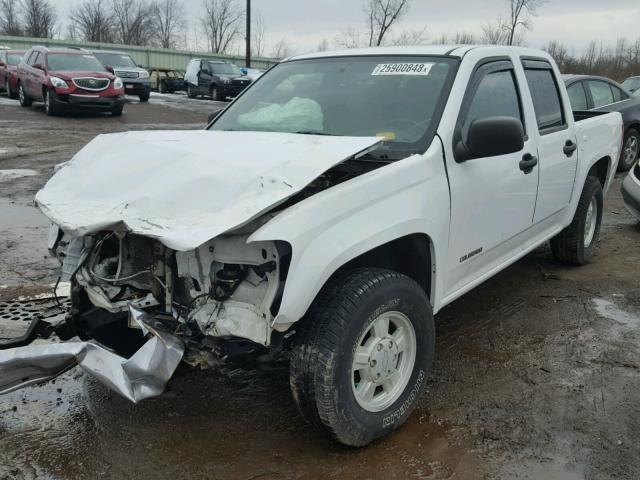 1GCCS138X58290853 - 2005 CHEVROLET COLORADO WHITE photo 2