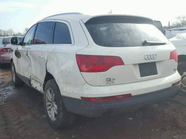 WA1AY74L59D012378 - 2009 AUDI Q7 3.6 QUA WHITE photo 3