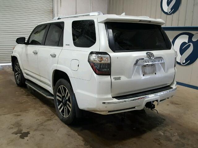 JTEZU5JR7F5097548 - 2015 TOYOTA 4RUNNER SR WHITE photo 3