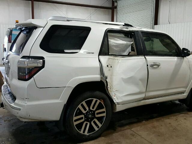 JTEZU5JR7F5097548 - 2015 TOYOTA 4RUNNER SR WHITE photo 9