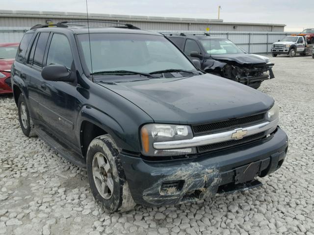 1GNDT13S942232318 - 2004 CHEVROLET TRAILBLAZE GREEN photo 1