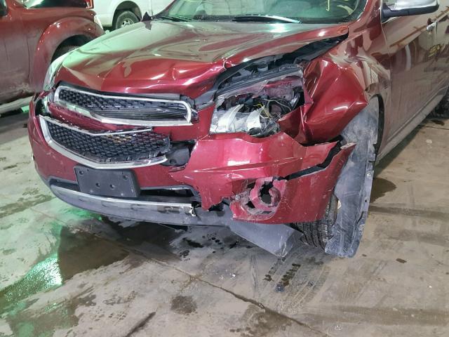 2CNFLGEW6A6320435 - 2010 CHEVROLET EQUINOX LT MAROON photo 9