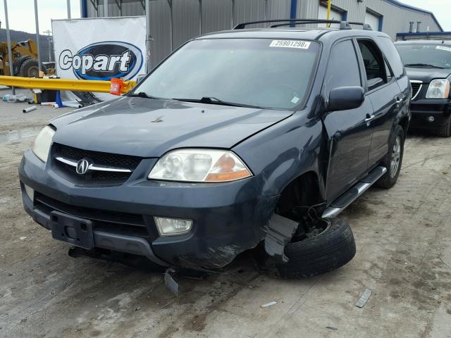 2HNYD18913H540502 - 2003 ACURA MDX TOURIN GRAY photo 2