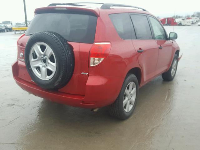 JTMBD35V385212067 - 2008 TOYOTA RAV4 RED photo 4