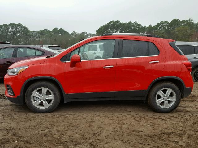 3GNCJLSB8JL161735 - 2018 CHEVROLET TRAX 1LT RED photo 9