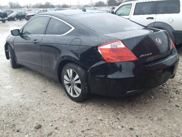 1HGCS12869A800147 - 2009 HONDA ACCORD EXL BLACK photo 3