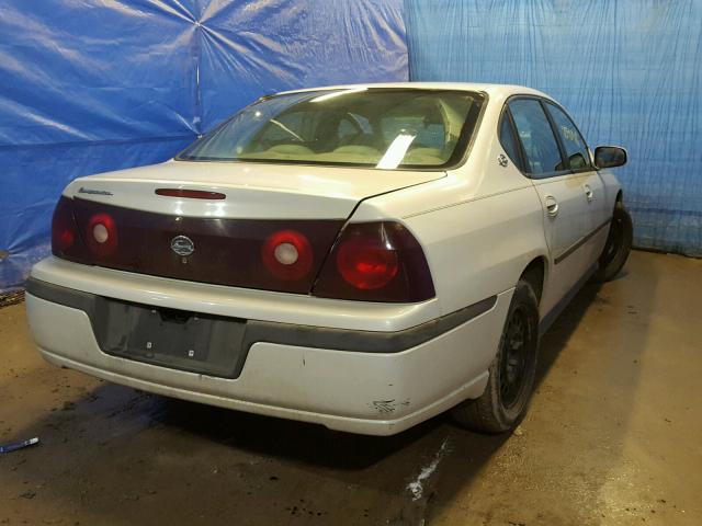 2G1WF52E339150606 - 2003 CHEVROLET IMPALA WHITE photo 4