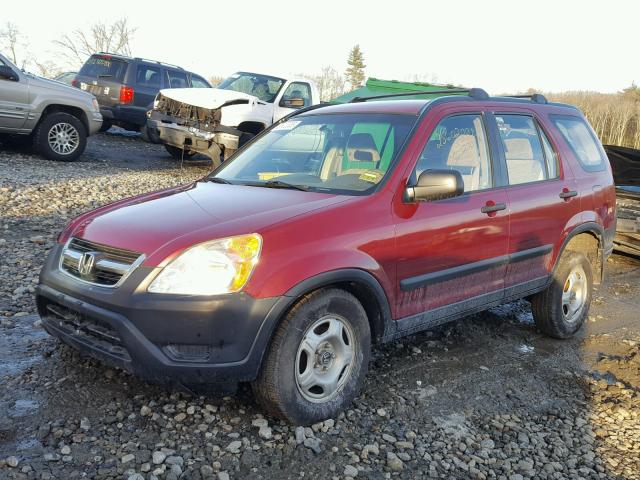 JHLRD78443C032712 - 2003 HONDA CR-V LX RED photo 2