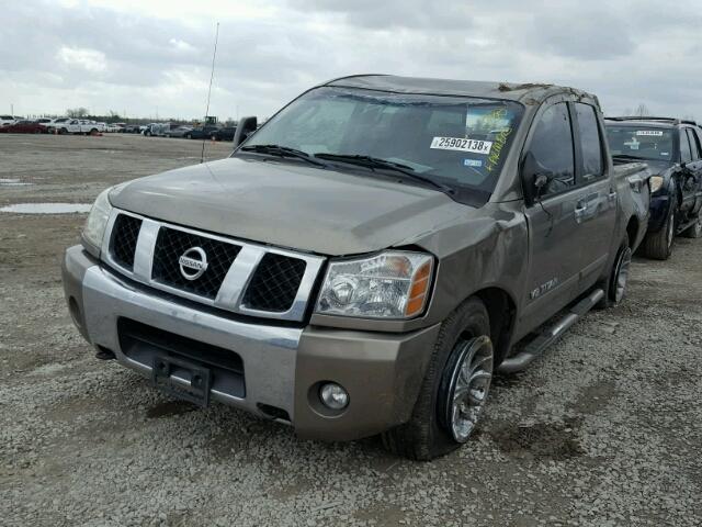 1N6BA07A87N225801 - 2007 NISSAN TITAN XE GRAY photo 2