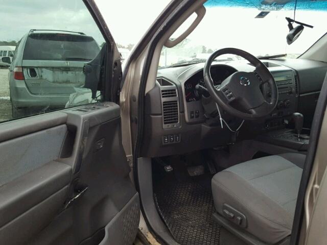 1N6BA07A87N225801 - 2007 NISSAN TITAN XE GRAY photo 9