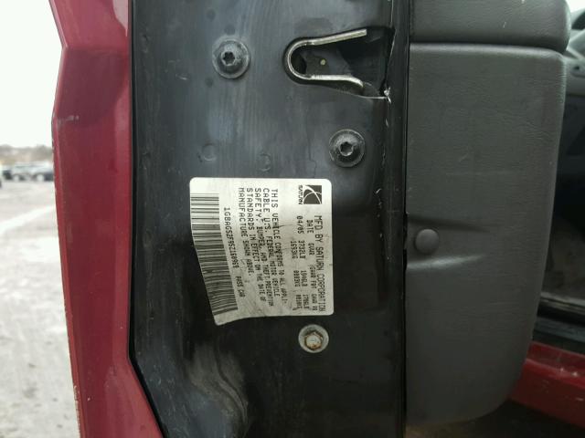 1G8AG52F95Z160969 - 2005 SATURN ION LEVEL MAROON photo 10